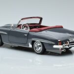 Mercedes 190 SL W121 Roadster Siva Norev 1:18