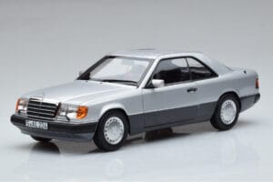 Mercedes 300 CE-24 C124 Kupe Srebrna Norev 1:18