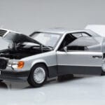 Mercedes 300 CE-24 C124 Kupe Srebrna Norev 1:18