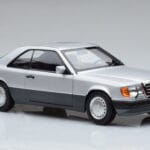 Mercedes 300 CE-24 C124 Kupe Srebrna Norev 1:18