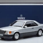 Mercedes 300 CE-24 C124 Kupe Srebrna Norev 1:18