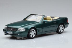 Mercedes SL500 R129 Zelena Kovinska Norev 1:18