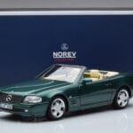 Mercedes SL500 R129 Zelena Kovinska Norev 1:18