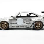 Porsche 911 993 RWB Silver Phantom Azijska Izdaja GT Spirit 1:18