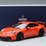 Porsche Porsche 911 992 GT3 Coupe Oranžen Norev 1:18 1:18 Kovina
