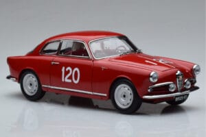 Alfa Romeo Giulietta SV #120 Mille Miglia 1956 Kyosho 1:18 08957A Kovina – slika 5 od 9