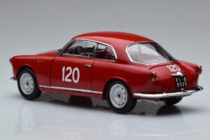 Alfa Romeo Giulietta SV #120 Mille Miglia 1956 Kyosho 1:18 08957A Kovina – slika 6 od 9
