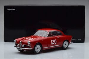 Alfa Romeo Giulietta SV #120 Mille Miglia 1956 Kyosho 1:18 08957A Kovina – slika 9 od 9