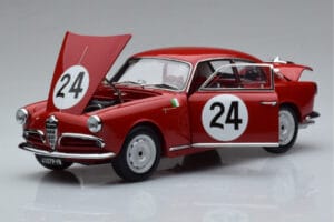 Alfa Romeo Giulietta SV #24 Targa Florio 1958 Kyosho 1:18 08957B Kovina – slika 2 od 9
