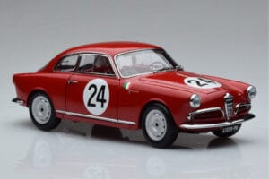 Alfa Romeo Giulietta SV #24 Targa Florio 1958 Kyosho 1:18 08957B Kovina – slika 5 od 9