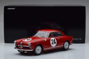 Alfa Romeo Giulietta SV #24 Targa Florio 1958 Kyosho 1:18 08957B Kovina – slika 9 od 9