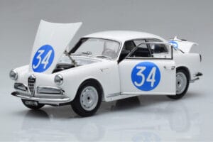 Alfa Romeo Giulietta SV #34 Targa Florio 1960 Kyosho 1:18 08957C Kovina – slika 2 od 9