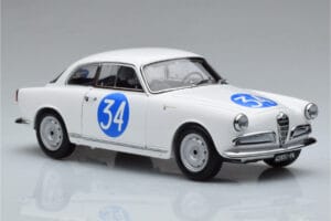 Alfa Romeo Giulietta SV #34 Targa Florio 1960 Kyosho 1:18 08957C Kovina – slika 5 od 9