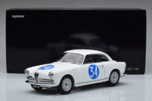 Alfa Romeo Giulietta SV #34 Targa Florio 1960 Kyosho 1:18 08957C Kovina – slika 9 od 9