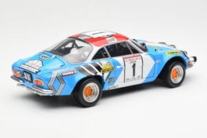 Alpine A110 1600S #1 Nicolas / Vial Winner Tour de Corse 1973 Kyosho 1:18 08485A Kovina – slika 3 od 8