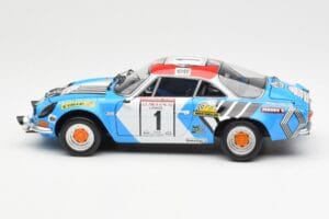 Alpine A110 1600S #1 Nicolas / Vial Winner Tour de Corse 1973 Kyosho 1:18 08485A Kovina – slika 4 od 8
