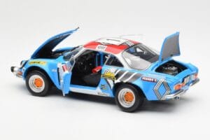 Alpine A110 1600S #1 Nicolas / Vial Winner Tour de Corse 1973 Kyosho 1:18 08485A Kovina – slika 5 od 8