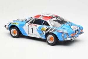 Alpine A110 1600S #1 Nicolas / Vial Winner Tour de Corse 1973 Kyosho 1:18 08485A Kovina – slika 7 od 8
