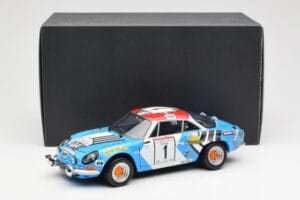 Alpine A110 1600S #1 Nicolas / Vial Winner Tour de Corse 1973 Kyosho 1:18 08485A Kovina – slika 8 od 8