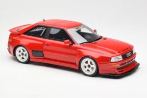 Audi 80 B4 Coupe Prior Design RS2 Rdeč Otto 1:18 OT1068 Smola – slika 4 od 6