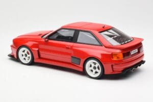 Audi 80 B4 Coupe Prior Design RS2 Rdeč Otto 1:18 OT1068 Smola – slika 5 od 6