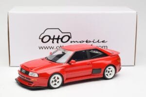 Audi 80 B4 Coupe Prior Design RS2 Rdeč Otto 1:18 OT1068 Smola – slika 6 od 6