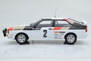 Audi Quattro Audi Sport #1 H. Mikkola / A. Hertz Winners International Swedish Rally 1981 Minichamps 1:18 155811102 Kovina – slika 3 od 6