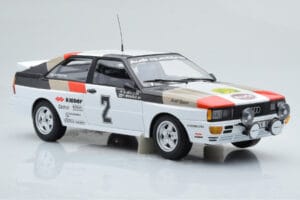 Audi Quattro Audi Sport #1 H. Mikkola / A. Hertz Winners International Swedish Rally 1981 Minichamps 1:18 155811102 Kovina – slika 4 od 6