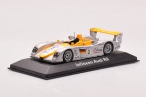 Audi R8 Infineon #2 Winner ALMS Petit Le Mans 2002 Minichamps 1:43 400021382 Kovina – slika 2 od 4