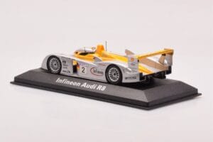 Audi R8 Infineon #2 Winner ALMS Petit Le Mans 2002 Minichamps 1:43 400021382 Kovina – slika 3 od 4