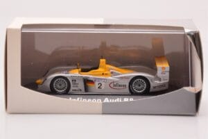 Audi R8 Infineon #2 Winner ALMS Petit Le Mans 2002 Minichamps 1:43 400021382 Kovina – slika 4 od 4