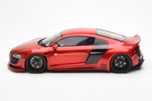 Audi R8 4S Liberty Walk Candy Rdeča GT Spirit 1:18 GT892 Smola – slika 3 od 6