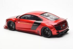 Audi R8 4S Liberty Walk Candy Rdeča GT Spirit 1:18 GT892 Smola – slika 5 od 6