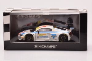 Audi R8 LMS #11 HCB Rutronik Racing L. di Grassi FIA GT World Cup Macau 2016 Minichamps 1:43 437171711 Kovina – slika 4 od 4