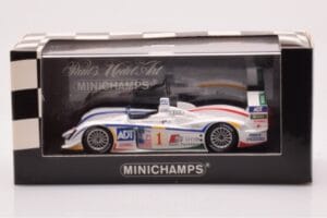 Audi R8 #1 J.J. Lehto / M. Werner GP of Atlanta Winners 2005 Minichamps 1:43 400051391 Kovina – slika 4 od 4