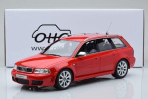 Audi RS4 B5 Avant Rdeča Otto 1:18 OT1026B Smola – slika 6 od 6
