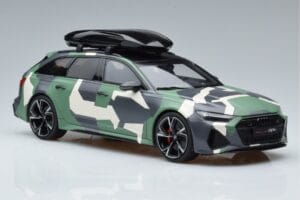 Audi RS6 C8 Avant Kamuflažna With Roof Top Asia Edition GT Spirit 1:18 CLDC014 Smola – slika 4 od 6