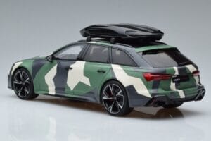 Audi RS6 C8 Avant Kamuflažna With Roof Top Asia Edition GT Spirit 1:18 CLDC014 Smola – slika 5 od 6