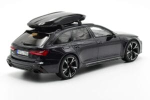 Audi RS6 C8 Avant Mythos Črn Z Ogljikovo Streho Asia Edition GT Spirit 1:18 CLDC007 Smola – slika 2 od 6