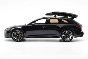 Audi RS6 C8 Avant Mythos Črn Z Ogljikovo Streho Asia Edition GT Spirit 1:18 CLDC007 Smola – slika 3 od 6