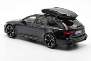 Audi RS6 C8 Avant Mythos Črn Z Ogljikovo Streho Asia Edition GT Spirit 1:18 CLDC007 Smola – slika 5 od 6