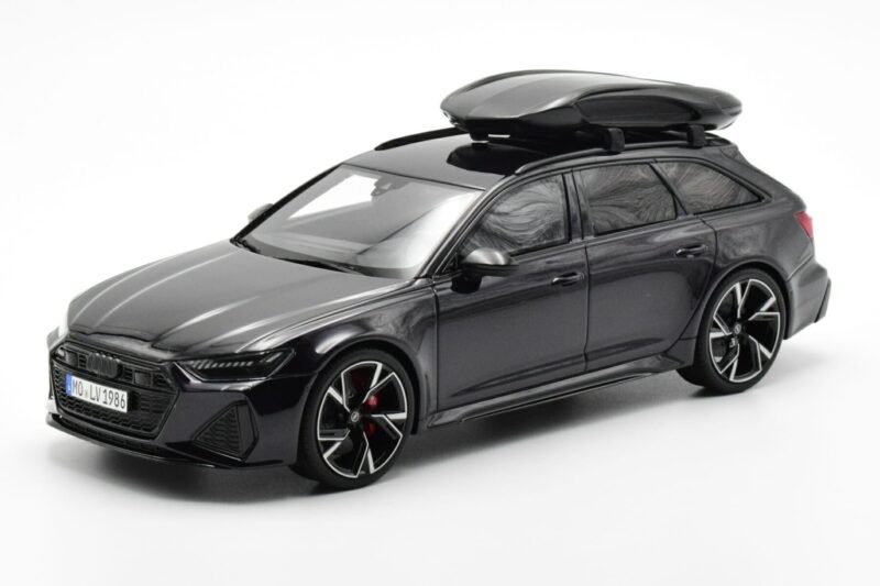 Audi RS6 C8 Avant Mythos Črn Z Ogljikovo Streho Asia Edition GT Spirit 1:18 CLDC007 Smola