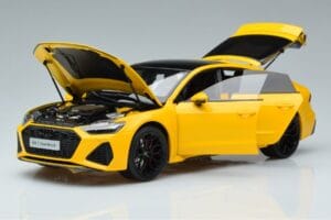 Audi RS7 C8 Sportback Rumena Vossen Rims Omejena Izdaja Kengfai 1:18 VAKF-0335 Kovina – slika 2 od 8
