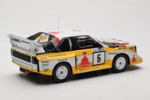Audi Sport Quattro S1 E2 #6 H. Mikkola / A. Hertz Rally 1000 Lakes 1985 IXO 1:18 18RMC161B Kovina – slika 2 od 6