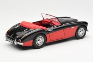 Austin-Healey 3000 Mk I Spider Črn Rdeč Kyosho 1:18 08141KR Kovina – slika 3 od 8
