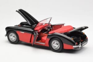Austin-Healey 3000 Mk I Spider Črn Rdeč Kyosho 1:18 08141KR Kovina – slika 5 od 8