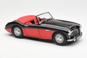 Austin-Healey 3000 Mk I Spider Črn Rdeč Kyosho 1:18 08141KR Kovina – slika 6 od 8