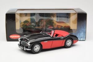 Austin-Healey 3000 Mk I Spider Črn Rdeč Kyosho 1:18 08141KR Kovina – slika 8 od 8