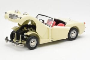 Austin-Healey Sprite Mk I Open Old English Bel Kyosho 1:18 08953EW Kovina – slika 2 od 8