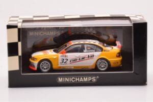BMW 320i E46 Wiechers Sport #32 Hennerici / Wiechers WTCC 2005 Minichamps 1:43 400052432 Kovina – slika 4 od 4
